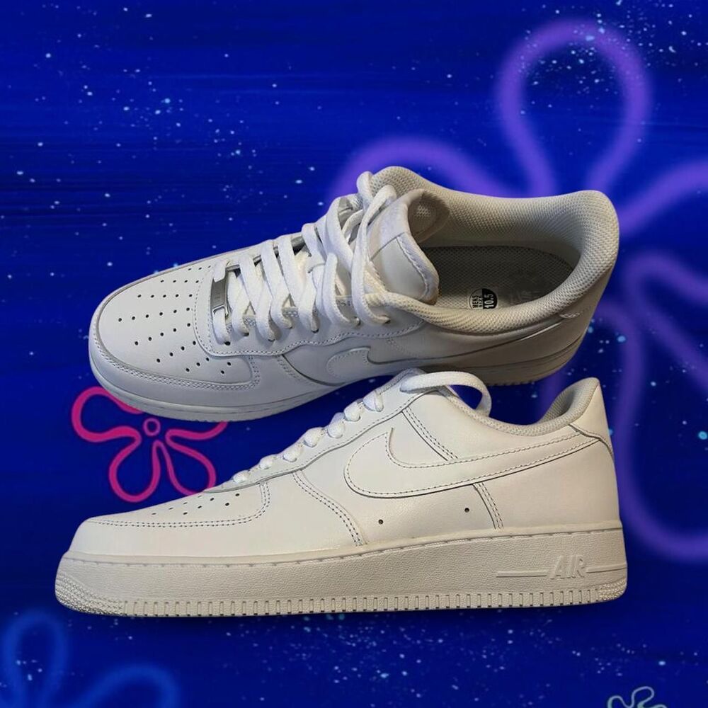 White Nike Air Force 1s